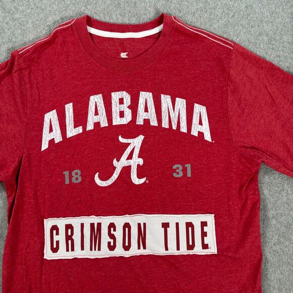 Alabama Crimson Tide Colosseum Short Sleeve Tee Shirt Mens Small Bama Distressed - Picture 4 of 8